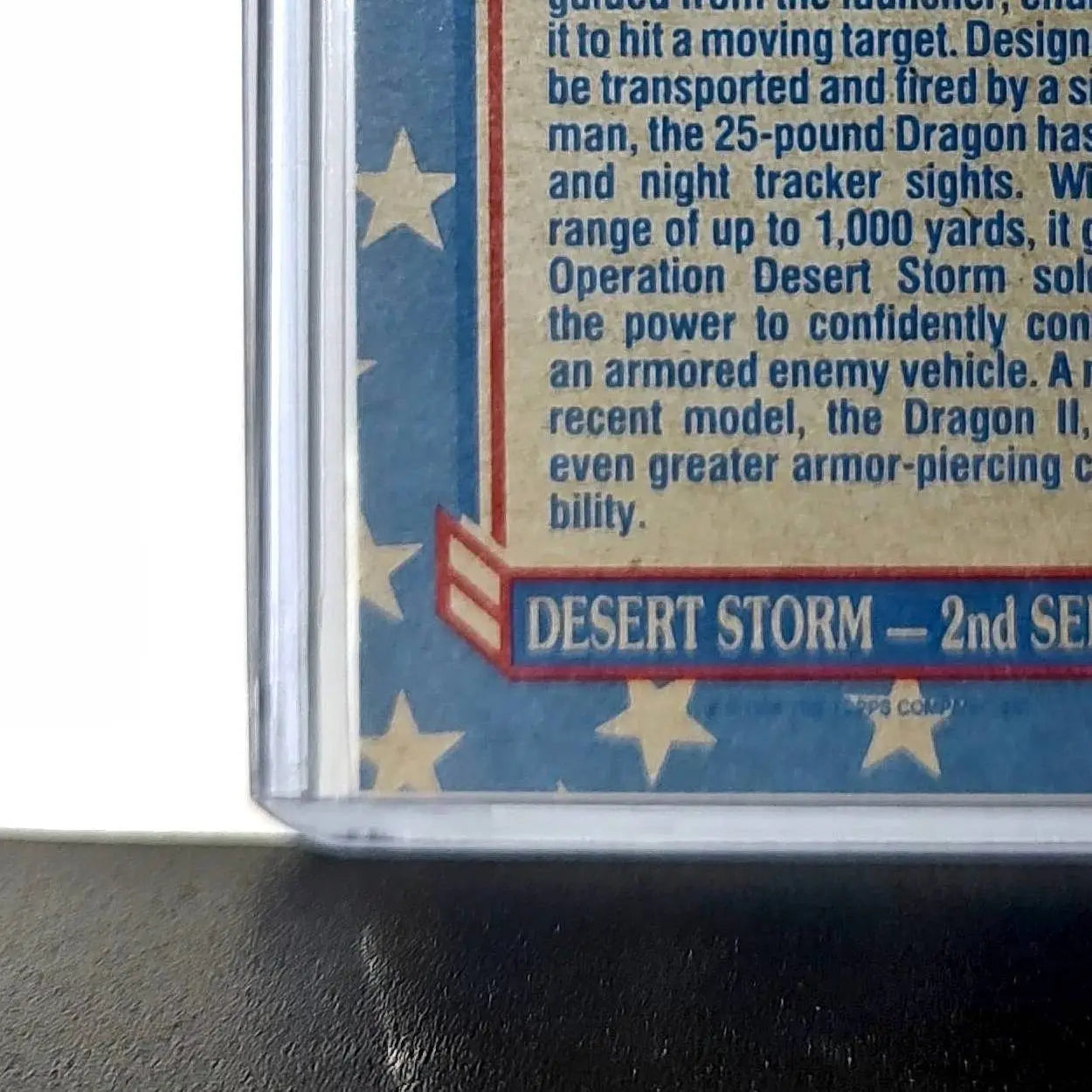 Dragon Missile Launcher 1991 Topps Desert Storm #105 Card - Non-Sports Card Single
