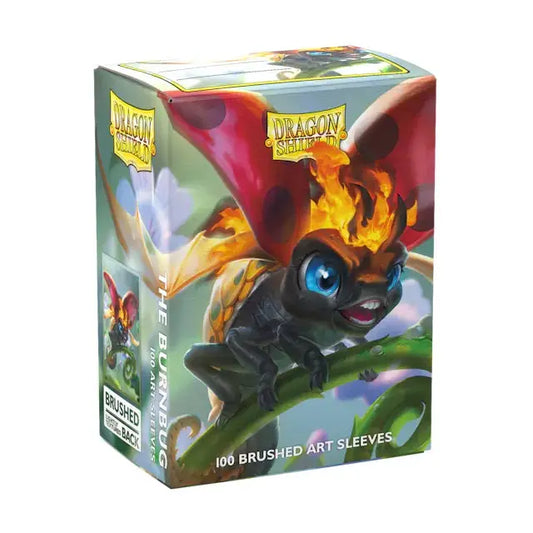 Dragon Shield Brushed Art Sleeves box featuring cute cartoon dragon artwork