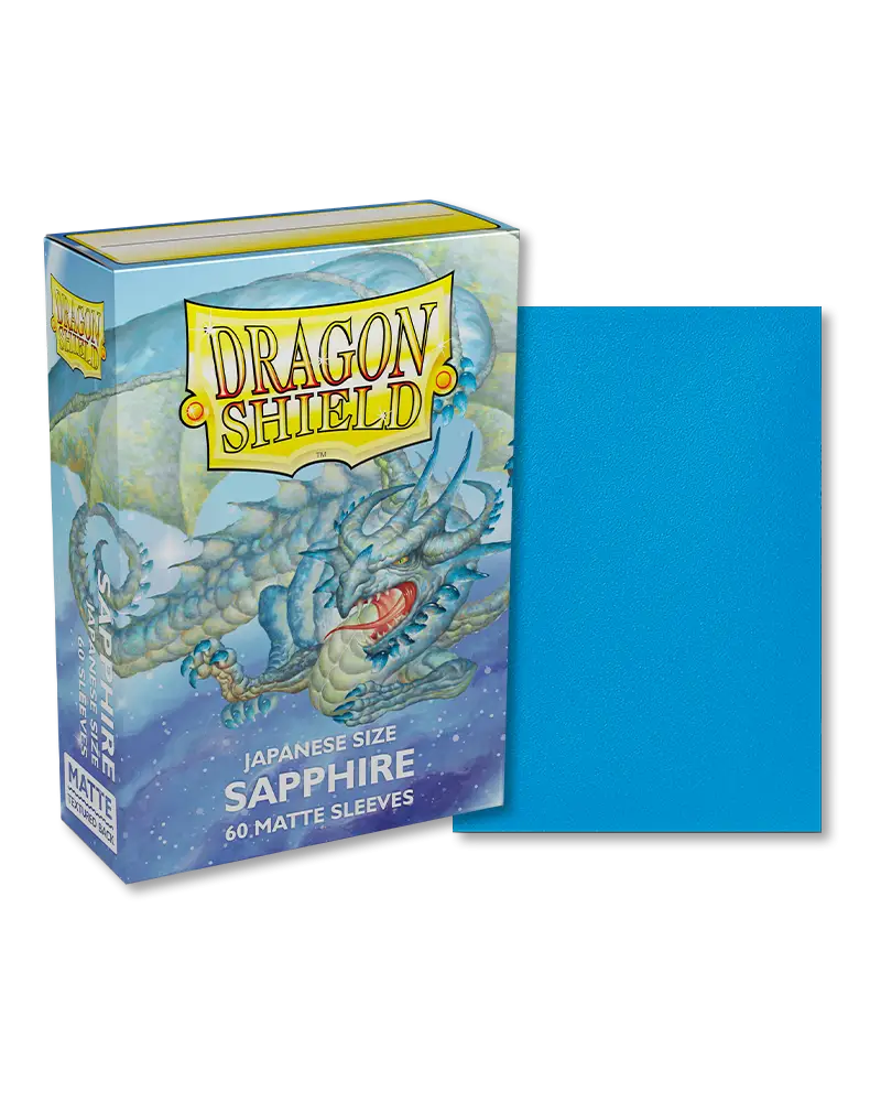 Dragon Shield Japanese Sized Sleeves - Sapphire 60ct - Gaming Supplies - Card Sleeves
