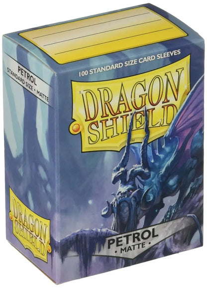 Dragon Shield Matte Petrol card sleeves for trading cards and baseball cards protection