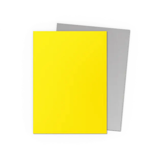 Dragon Shield Matte Dual Sleeve - Yellow & Silver 100ct - Gaming Supplies - Card Sleeves