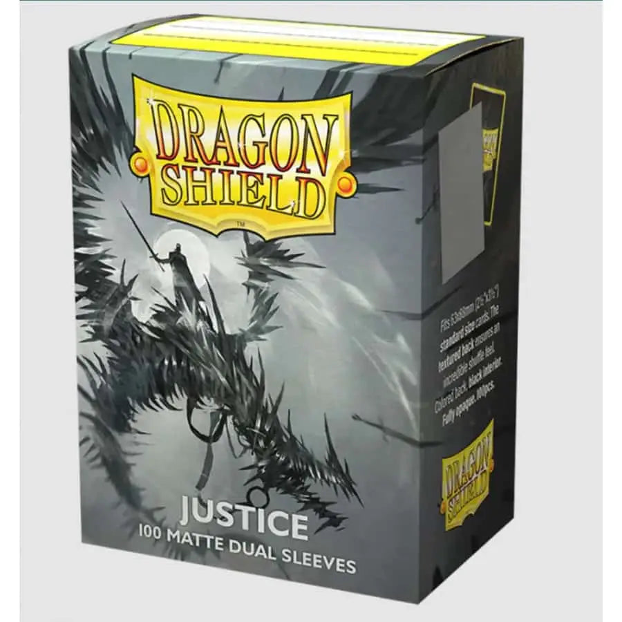Dragon Shield Matte Dual Sleeves - ’Justice’ 100ct - Gaming Supplies - Card Sleeves
