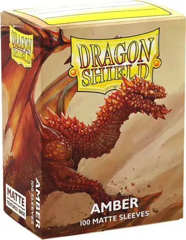 Dragon Shield Matte Sleeve - Amber ’Rav’ 100ct - Gaming Supplies - Card Sleeves