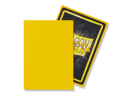 Dragon Shield Matte Sleeve - Yellow ‘Elichaphaz’ 100ct - Card Supplies