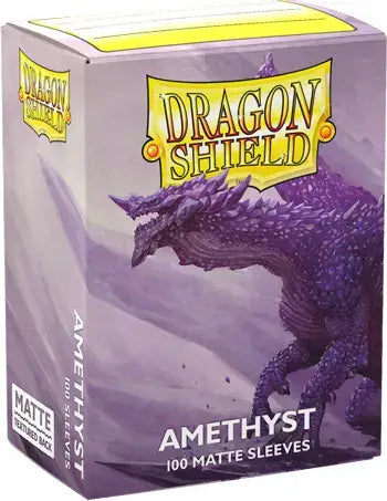 Dragon Shield Matte Sleeves - Amethyst ’Krys’ 100ct - Gaming Supplies - Card Sleeves
