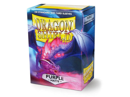 Dragon Shield Matte Sleeves - Purple ‘Miasma’ 100ct - Gaming Supplies - Card Sleeves