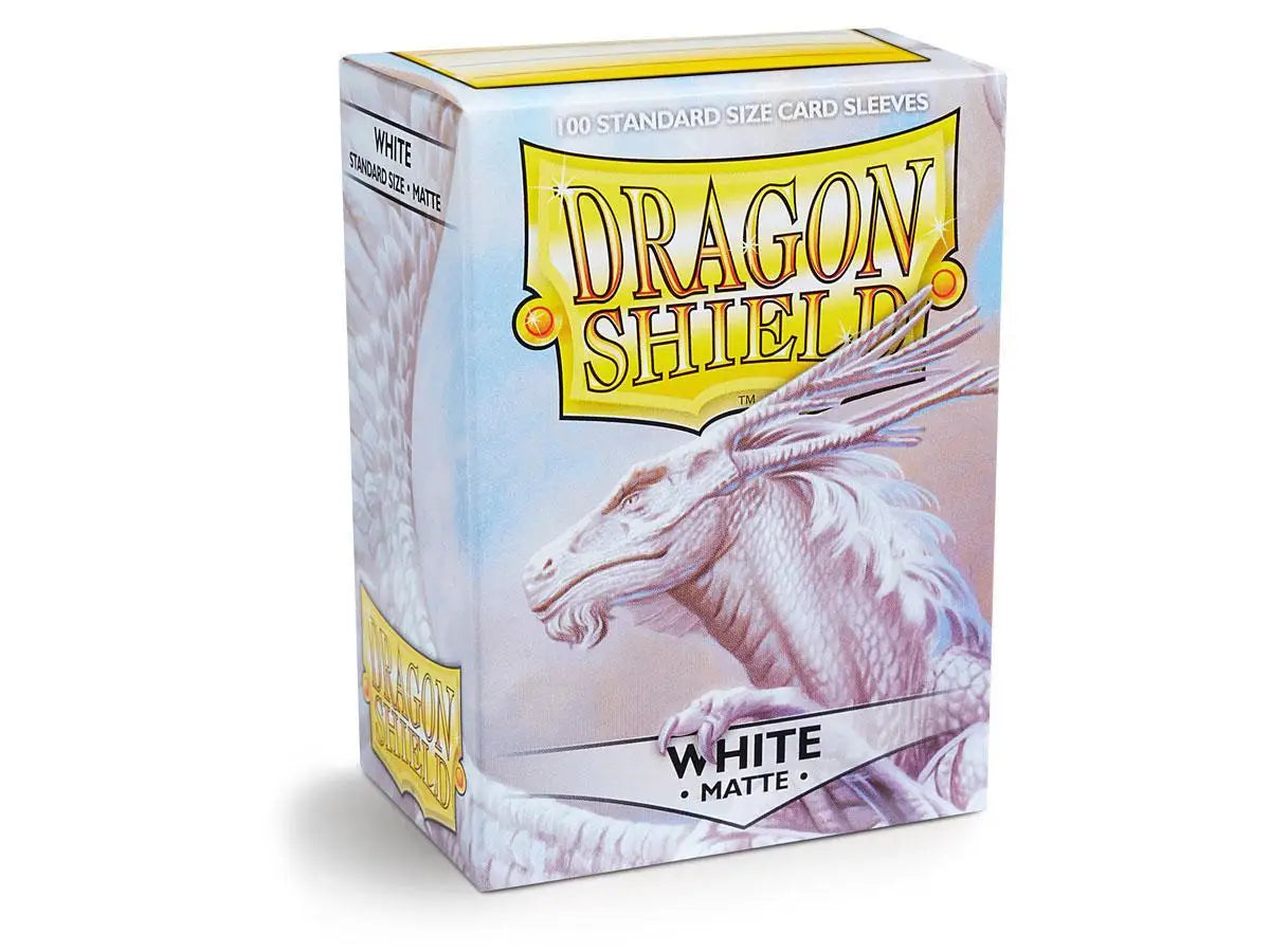 Dragon Shield Matte Sleeves - White ‘Bounteous’ 100ct - Gaming Supplies - Card Sleeves