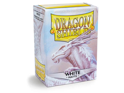 Dragon Shield Matte Sleeves - White ‘Bounteous’ 100ct - Gaming Supplies - Card Sleeves