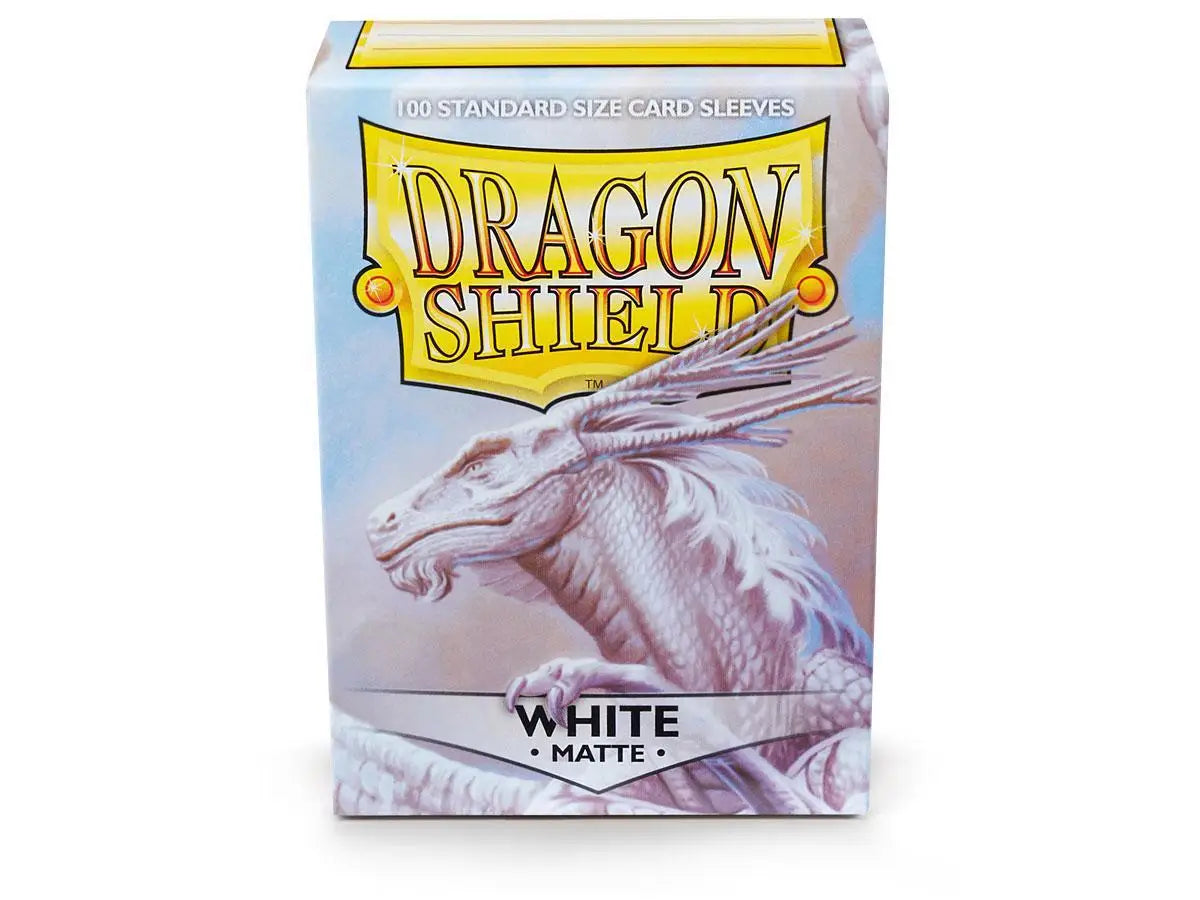 Dragon Shield Matte Sleeves - White ‘Bounteous’ 100ct - Gaming Supplies - Card Sleeves