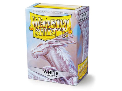 Dragon Shield Matte Sleeves - White ‘Bounteous’ 100ct - Gaming Supplies - Card Sleeves