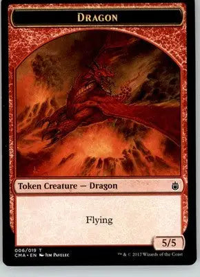 Dragon Token (006) - Commander Anthology - 6 - LP Magic: The Gathering - Magic Card Single