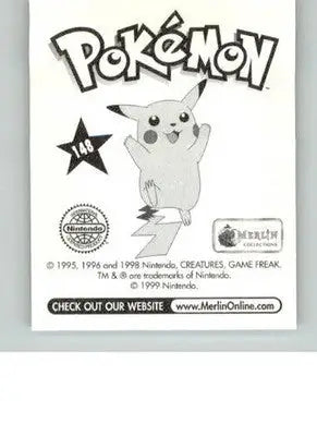Dragonair - 1999 Merlin Pokemon Stickers - #148 - Pokémon Card Single