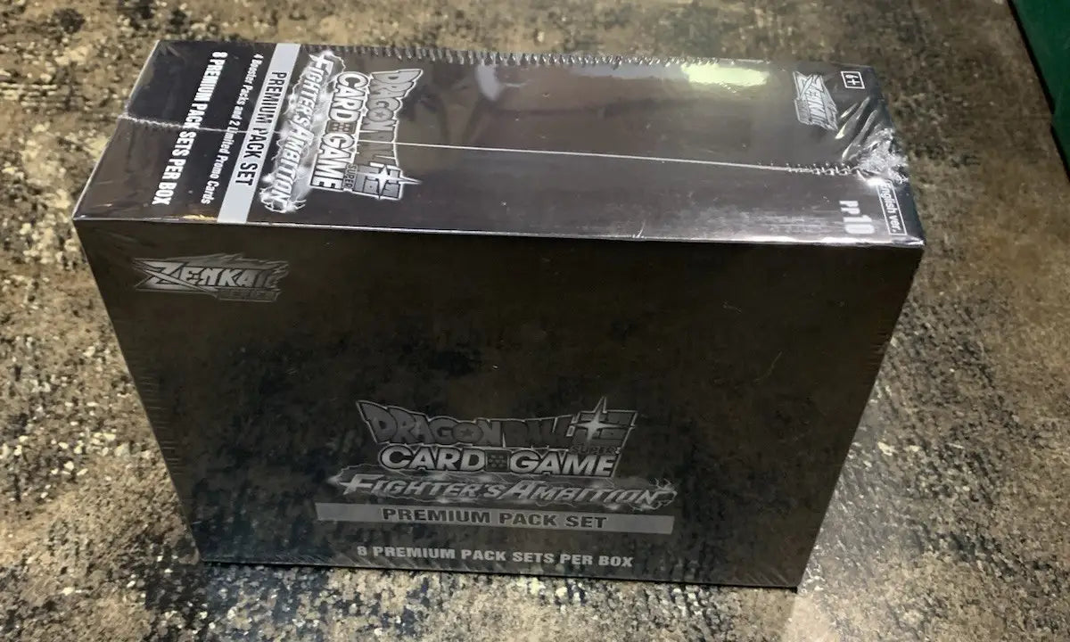 DRAGONBALL SUPER TCG Sealed Display Box 8x Premium Pack FIGHTER’S AMBITION PP10 - TCG Card Box