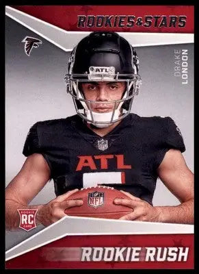 Drake London 2022 Panini Rookies & Stars Rookie Rush #RR-6 Atlanta Falcons - Football Card Single