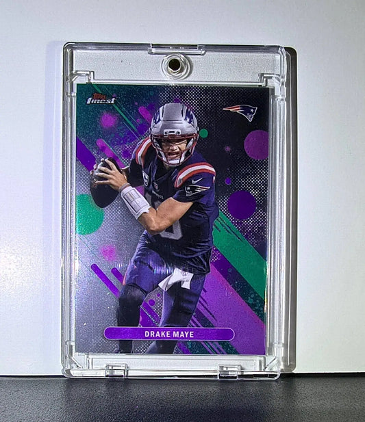 Drake Maye 2025 Topps Finest NFL #62 Football Card New England Patriots - Football Card Single