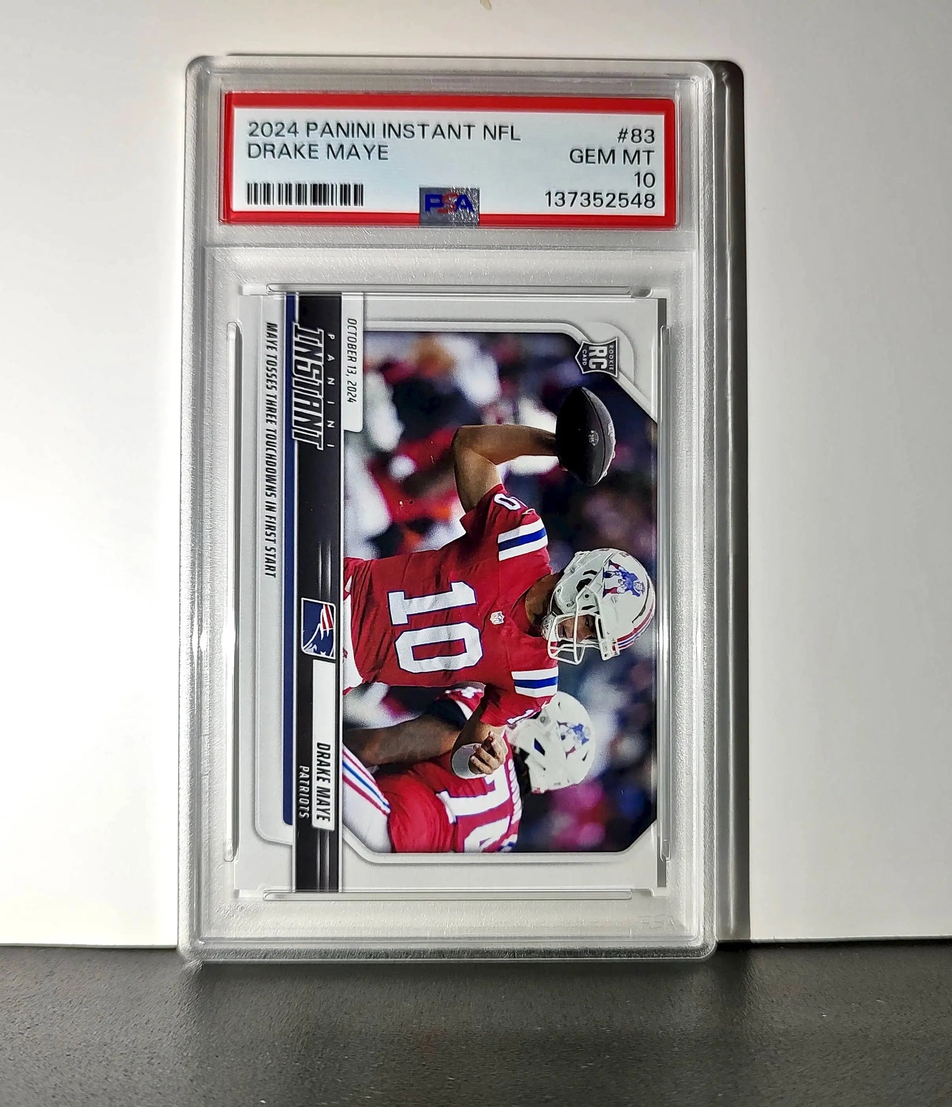 Drake Maye Rookie 2024 Panini Instant NFL #83 PSA 10 Gem Mint - Football Card Single