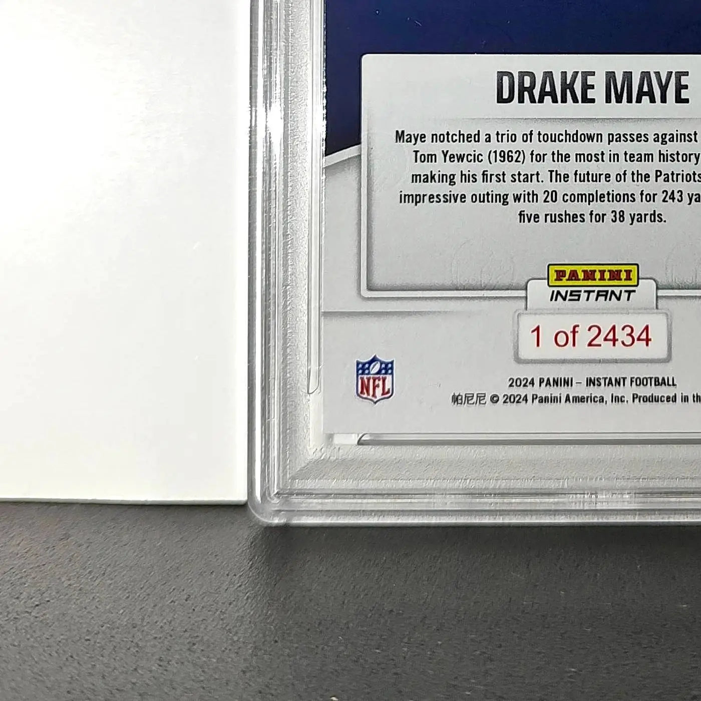 Drake Maye Rookie 2024 Panini Instant NFL #83 PSA 10 Gem Mint - Football Card Single
