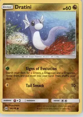 Dratini - SM Base Set - Reverse Holo LP - #94/149 - Pokémon Card Single