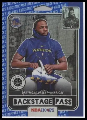 Draymond Green 2019-20 Hoops Premium Backstage Pass Blue #1 GS Warriors - Basketball Card Single