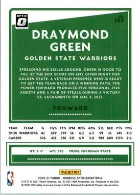 Draymond Green - 2020-21 Donruss Optic - #149 - Basketball - Basketball Card Single