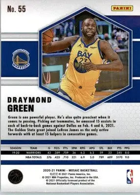 Draymond Green - 2020-21 Panini Mosaic - #55 - Basketball - Basketball Card Single