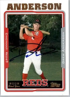 Drew Anderson - 2005 Topps Updates & Highlights - #UH221 - RC,AUTO Baseball - Baseball Card Single
