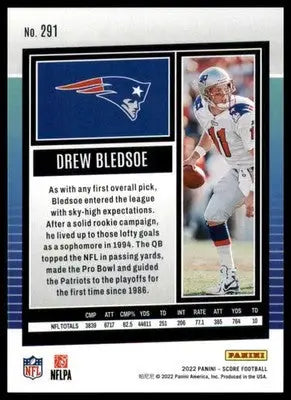 Drew Bledsoe 2022 Score #291 New England Patriots - Football Card Single
