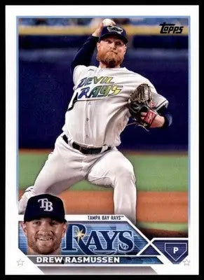 Drew Rasmussen 2023 Topps #449 Tampa Bay Rays