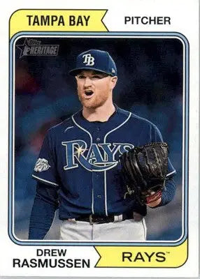 Drew Rasmussen - 2023 Topps Heritage - #531 - Baseball - Baseball Card Single