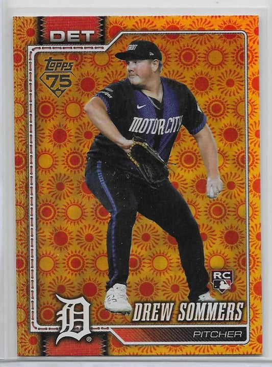 Drew Sommers Rookie 2026 Topps Holiday Detroit Tigers #387 (1349) - Baseball Card Single