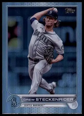 Drew Steckenrider 2022 Topps Update Rainbow Foil #US205 Seattle Mariners - Baseball Card Single