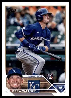 Drew Waters Rookie 2023 Topps #543 Kansas City Royals - Baseball Card Single