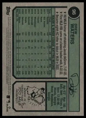 Drew Waters Rookie 2023 Topps Heritage #96 Kansas City Royals - Baseball Card Single