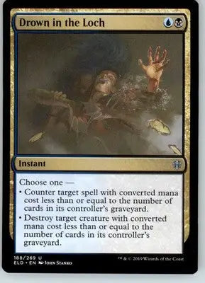 Drown in the Loch - Throne of Eldraine - NM - #188 - Magic Card Single