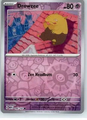 Drowzee - SV: Scarlet & Violet 151 - Reverse Holo NM - #096/165 - Pokémon Card Single