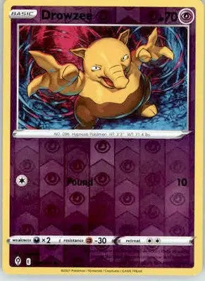 Drowzee - SWSH07: Evolving Skies - 061/203 - Reverse Holo LP - Pokémon Card Single