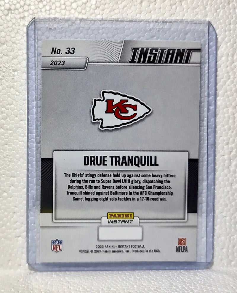 Dru Tranquill 2023 Panini NFL Superbowl Champions #33 Card Kansas City Chiefs - Football Card Single