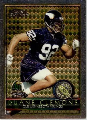 Duane Clemons - 1996 Topps Chrome - #158 - RC Football - Football Card Single