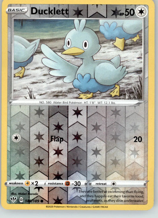 Ducklett - Darkness Ablaze - 148/189 - Reverse Holo LP Pokemon - Pokémon Card Single