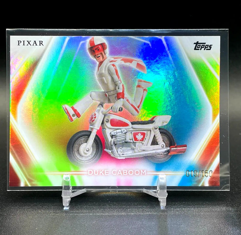 Duke Caboom 2026 Topps Disney Neon Pink/Green/Blue 19/150 #35 - Non-Sports Card Single