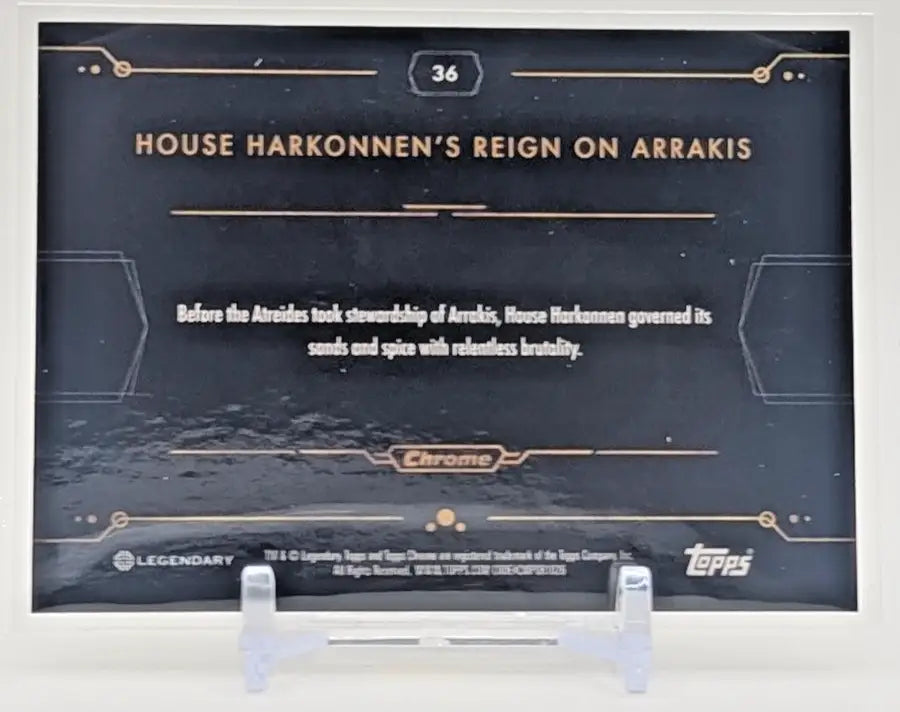 Dune Chrome 2024 Topps House Harkonnen’s Reign on Arrakis Refractor /199 - Non-Sports Card Single