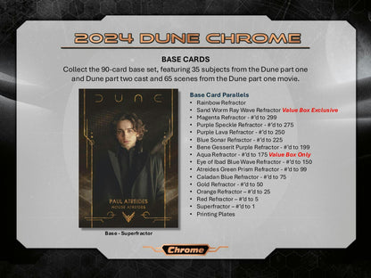 Dune Chrome 7-Pack Blaster Box (Topps 2024) | Columbia Sports Cards