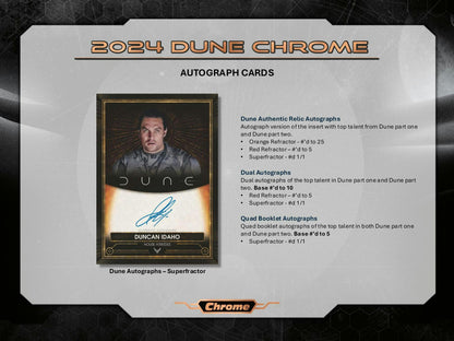Dune Chrome 7-Pack Blaster Box (Topps 2024) | Columbia Sports Cards