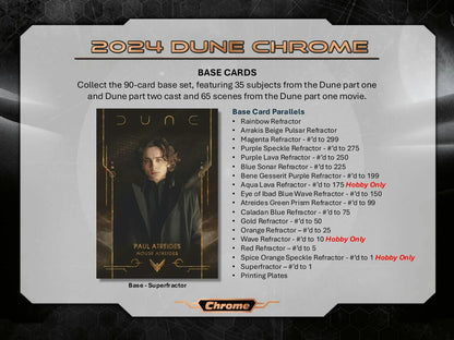 Dune Chrome Hobby Box (Topps 2024) | Columbia Sports Cards - Sports Card Hobby Boxes