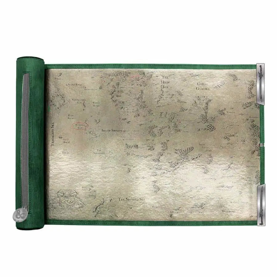 Dungeons and Dragons: Artifacts Across Eternities - Drizzt and the Forgotten Realms Premium Dice Scroll Map