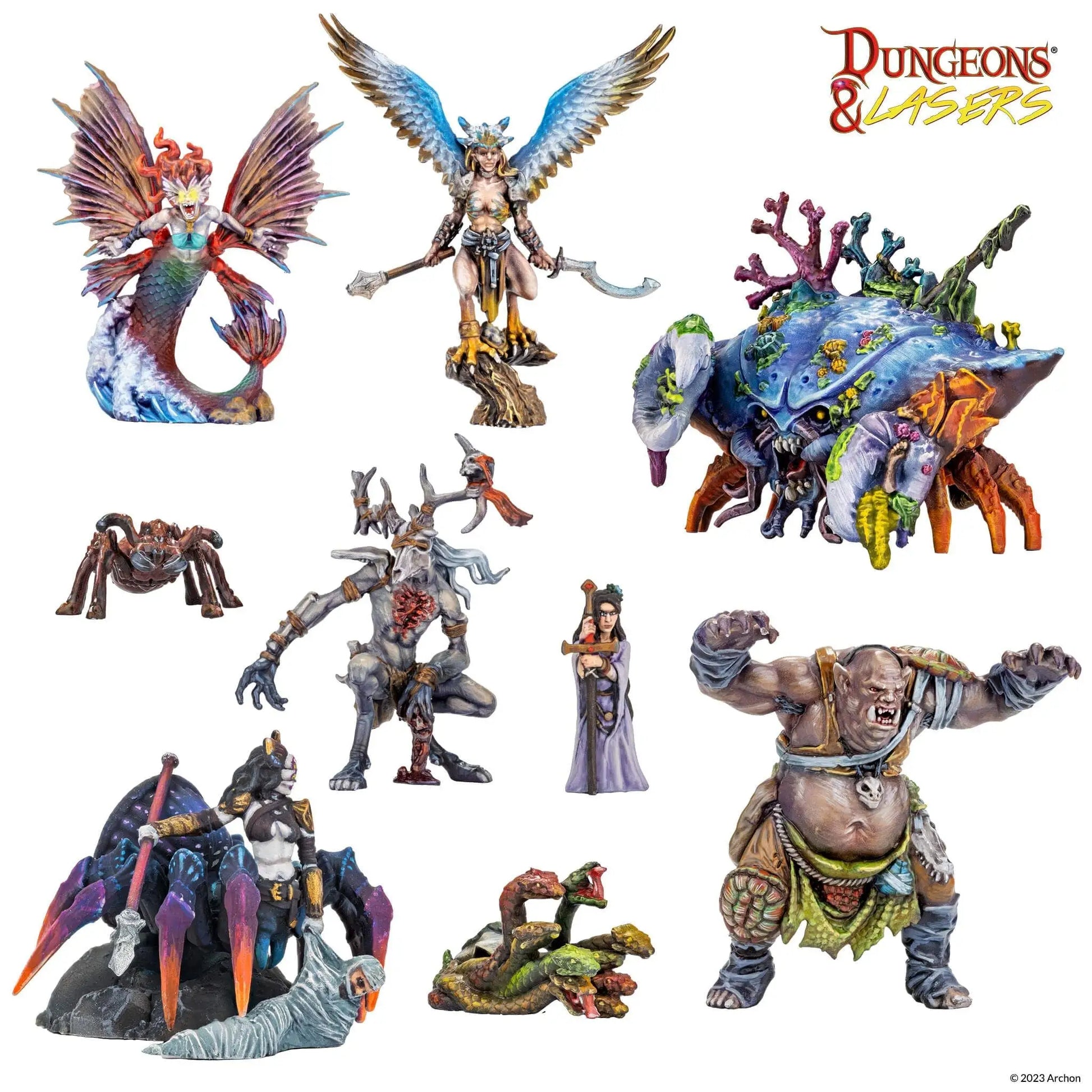 Dungeons & Lasers: Miniatures - Fantasy Miniatures Set - Miniatures