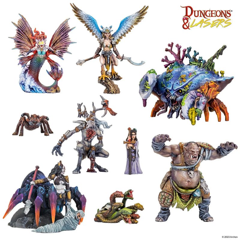 Dungeons & Lasers: Miniatures - Fantasy Miniatures Set - Miniatures