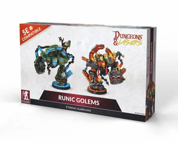 Dungeons & Lasers: Miniatures - Runic Golems - Action Figure & Toy