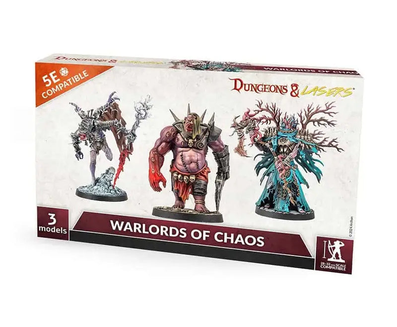 Dungeons & Dragons miniature set from Dungeons & Lasers: Miniatures - Warlords of Chaos featuring lasers miniatures warlords