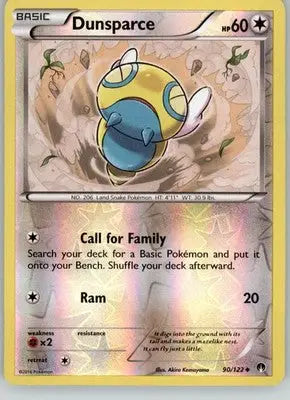 Dunsparce - BREAKpoint - 90/122 - Reverse Holo LP Pokemon - Pokémon Card Single